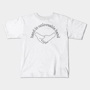 hand in unloveable hand Kids T-Shirt